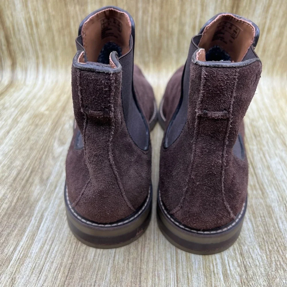 Clarks Jaxen Chelsea Boots Men's Size 11.5 Dark Brown Suede Ultimate Comfort
